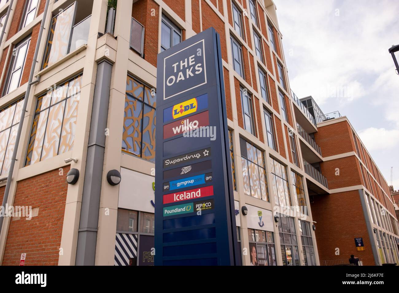 London- April 2022: The Oaks Shopping centre in Acton, west London Stock Photo