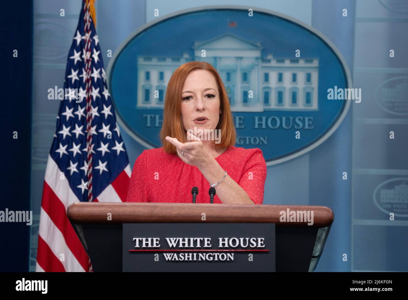 White House Press Secretary Jen Psaki holds a briefing at the White ...