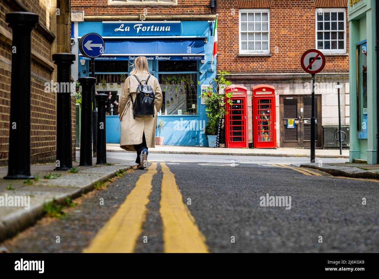 London, April 2022 Retail shops on Church Road off High Street