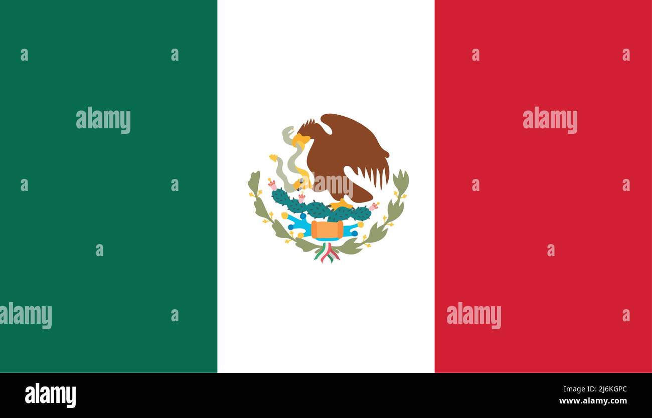 mexican flag design Stock Vector Image & Art - Alamy