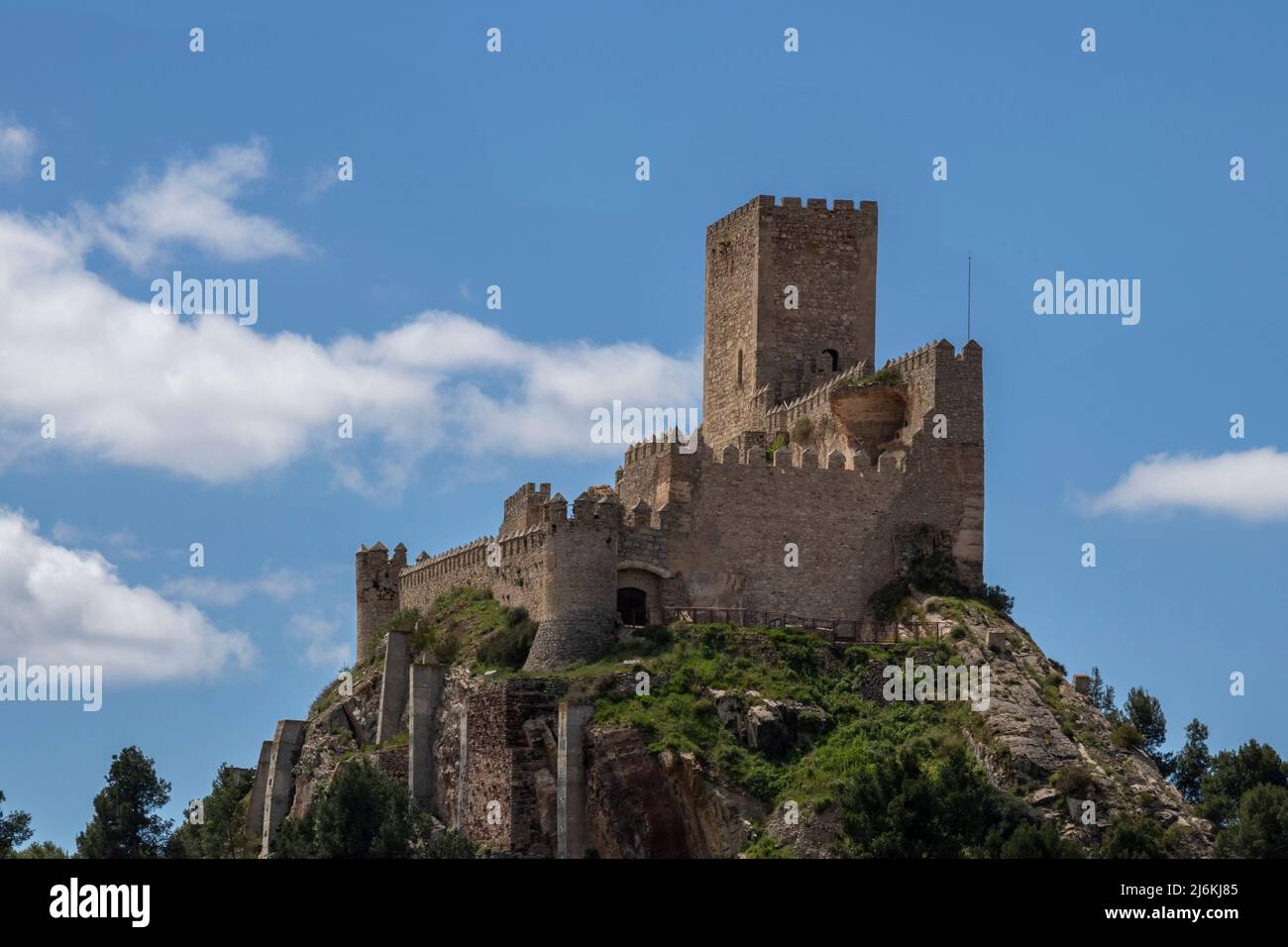 HDR image of the castle of Almansa in Spain Stock Photo