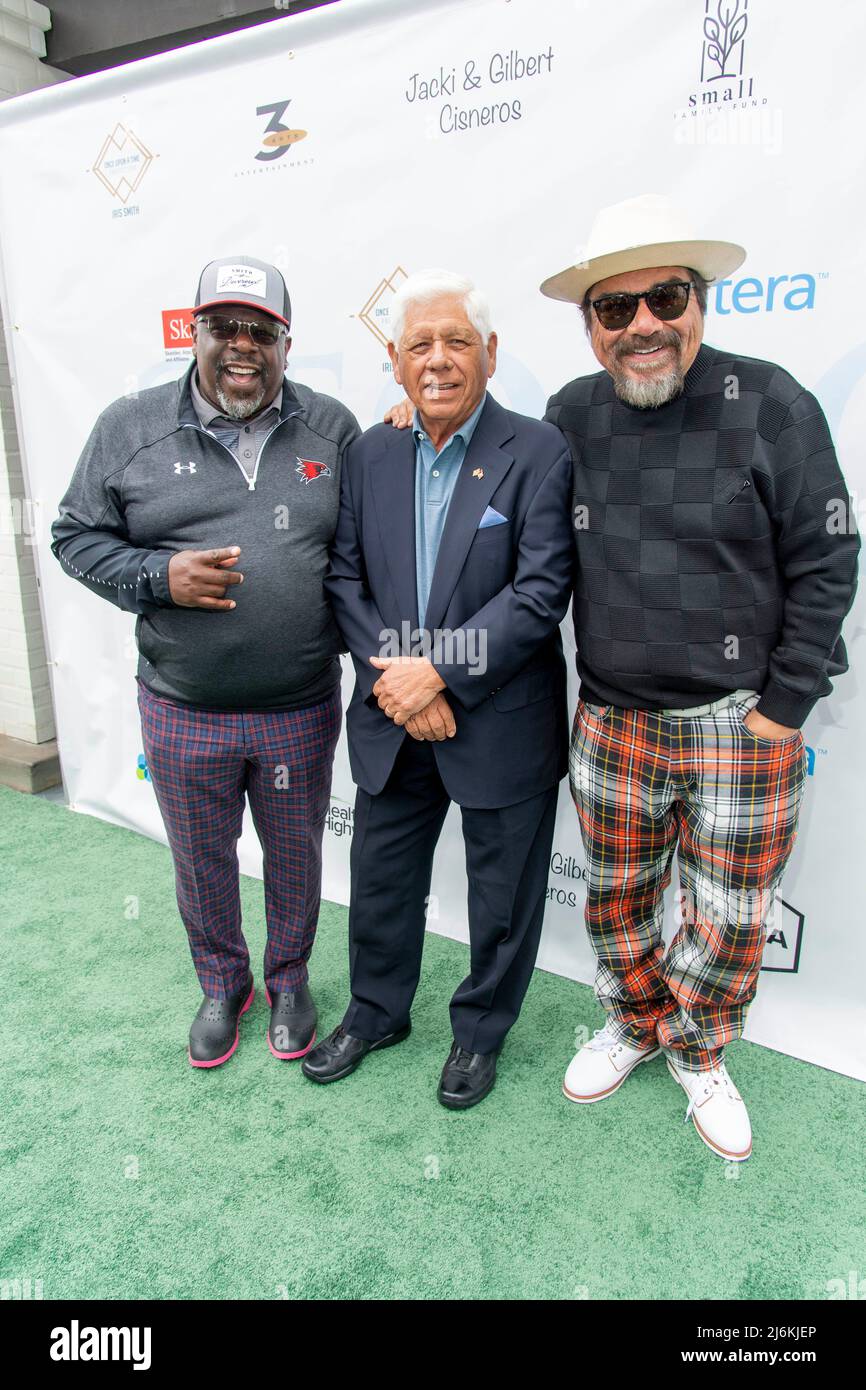 oluca Lake, California, USA, 02/05/2022, Toluca Lake, USA. 02nd May, 2022.  Cedric The Entertainer, Lee Trevino, George Lopez attend George Lopez  Foundation 15th Annual Celebrity Golf Tournament at Lakeside Country Club,  Toluca