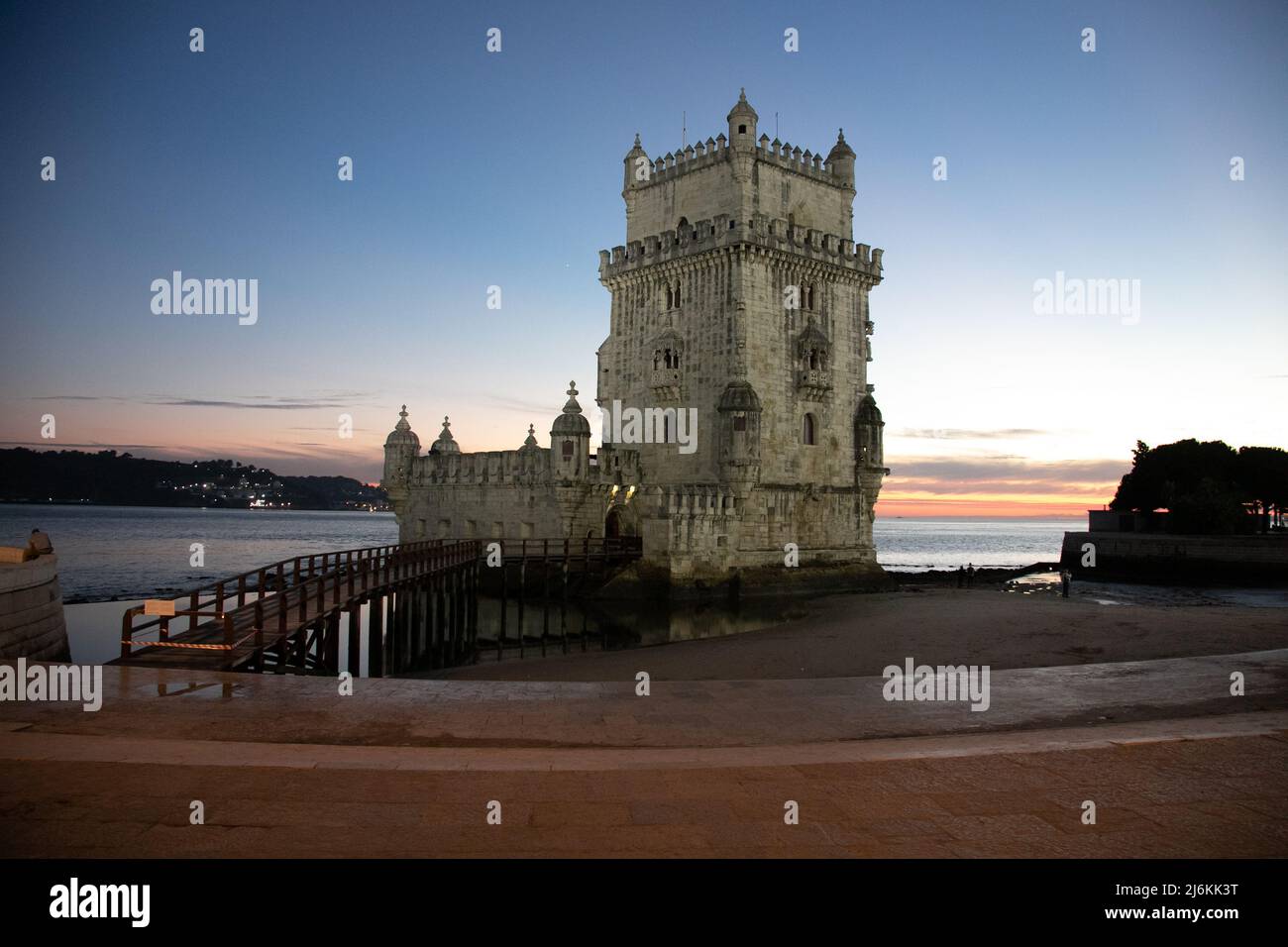 Belém Tower or Torre de Belém, Lisbon, Portugal Stock Photo