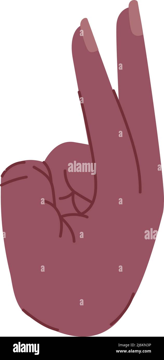 Hand Making P hand making peace Stock Vector Image & Art - Alamy