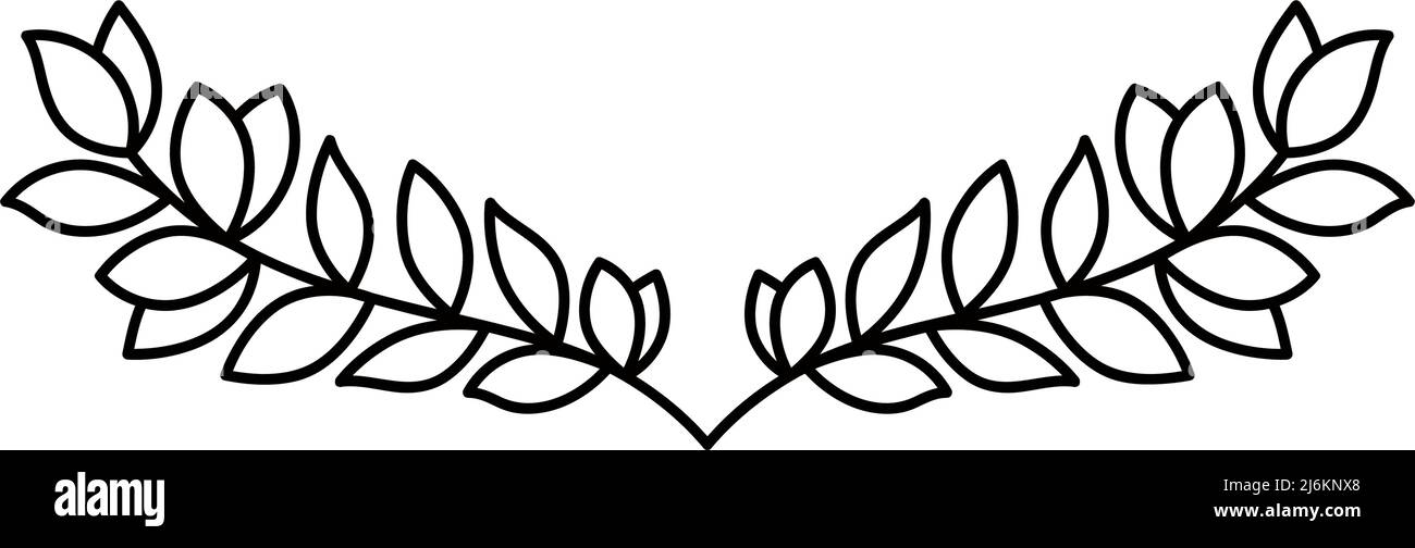 leaves border illustration Stock Vector Image & Art - Alamy