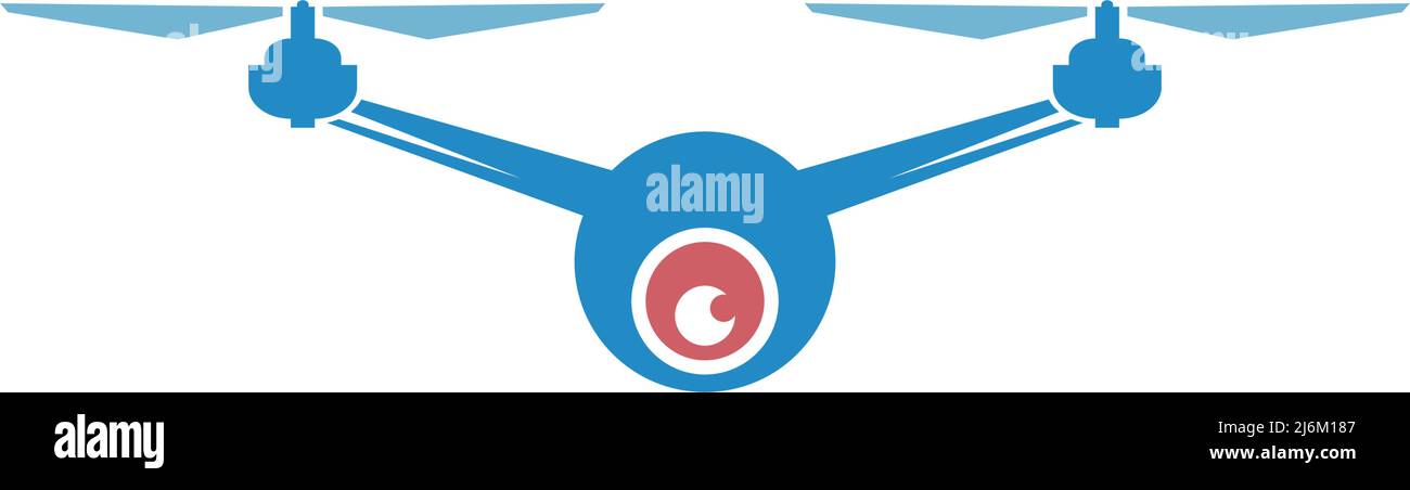 Drone icon logo design illustration vector template Stock Vector