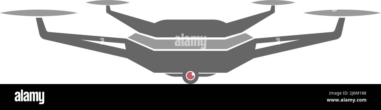 Drone icon logo design illustration vector template Stock Vector