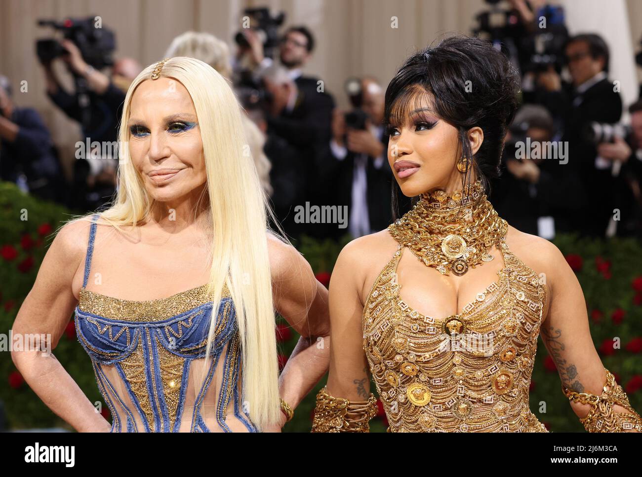 Cardi B and Donatella Versace arrive at the In America: An Anthology of  Fashion themed Met Gala at the Metropolitan Museum of Art in New York City,  New York, U.S., May 2,