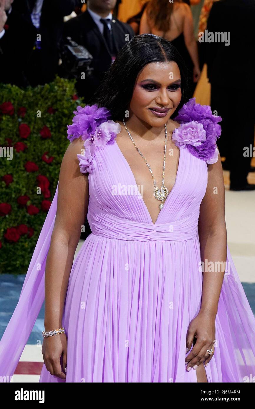 New York, USA. 02nd May, 2022. Mindy Kaling attends The Met Gala, New