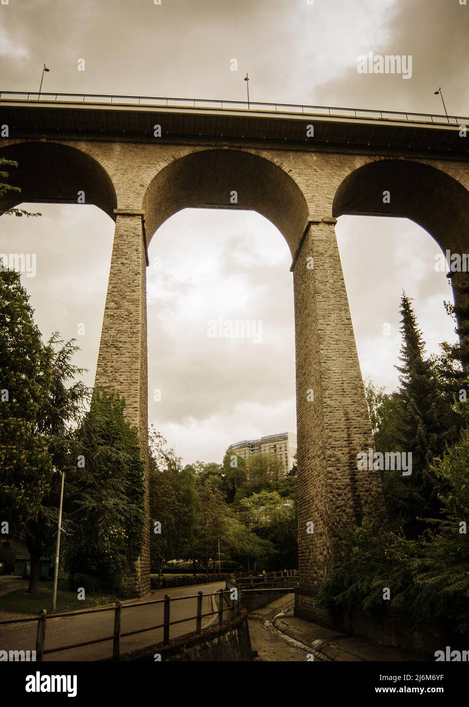 Adolphe Bridge, Luxembourg, Europe Stock Photo