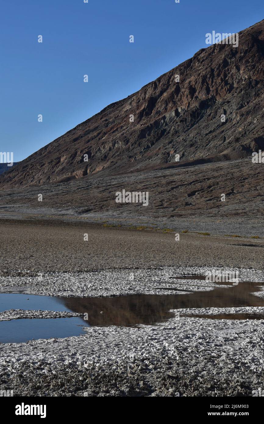 View of Badwater Basin at Death Valley National Park in California and