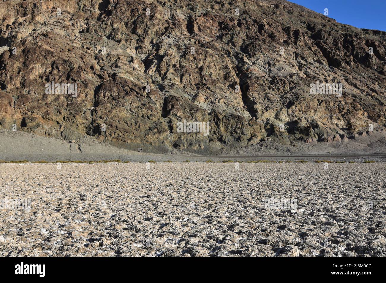 View of Badwater Basin at Death Valley National Park in California and