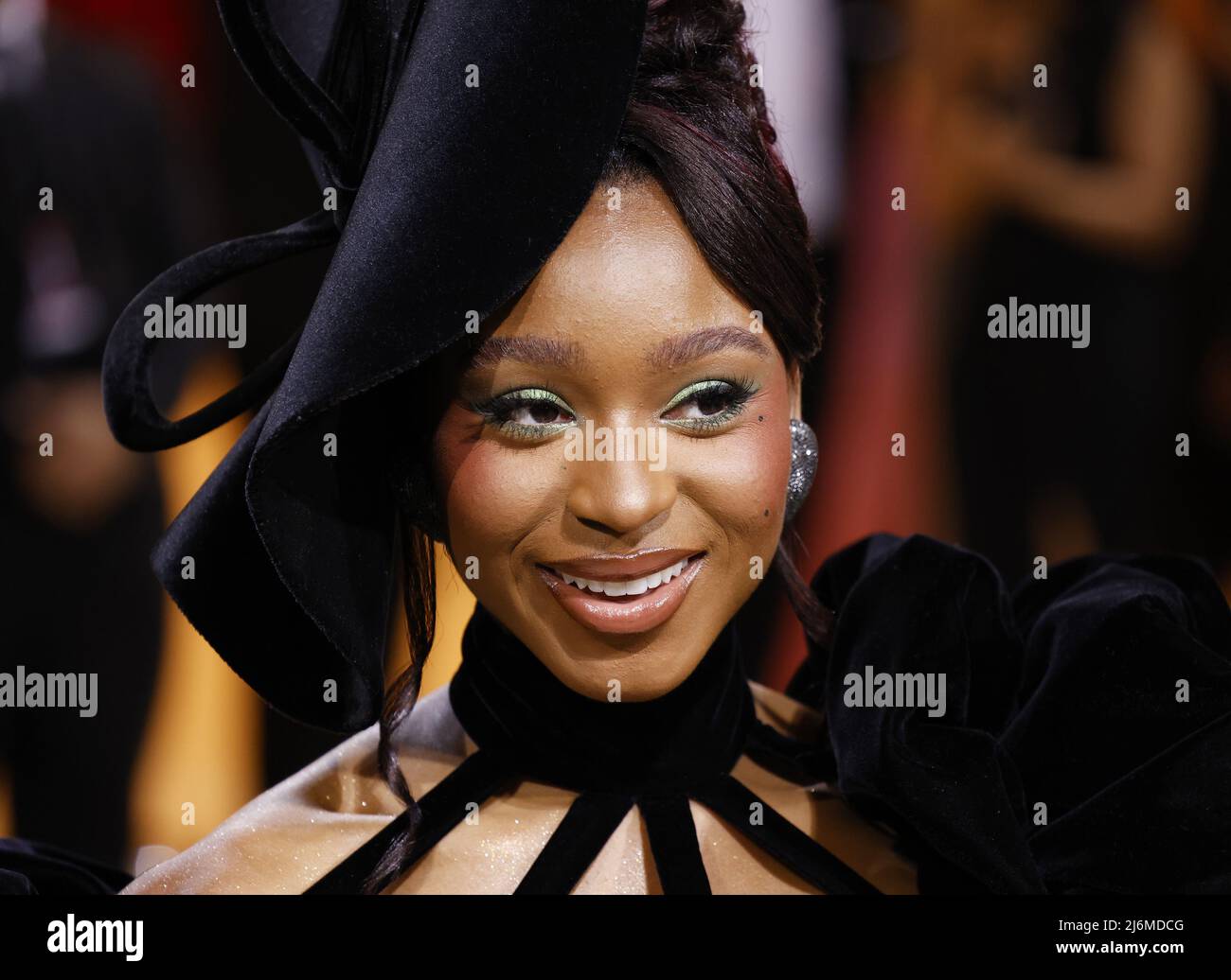 New York, United States. 03rd May, 2022. Normani arrives on the red carpet for The Met Gala at The Metropolitan Museum of Art celebrating the Costume Institute opening of 'In America: An Anthology of Fashion' in New York City on Monday, May 2, 2022. Photo by John Angelillo/UPI Credit: UPI/Alamy Live News Stock Photo