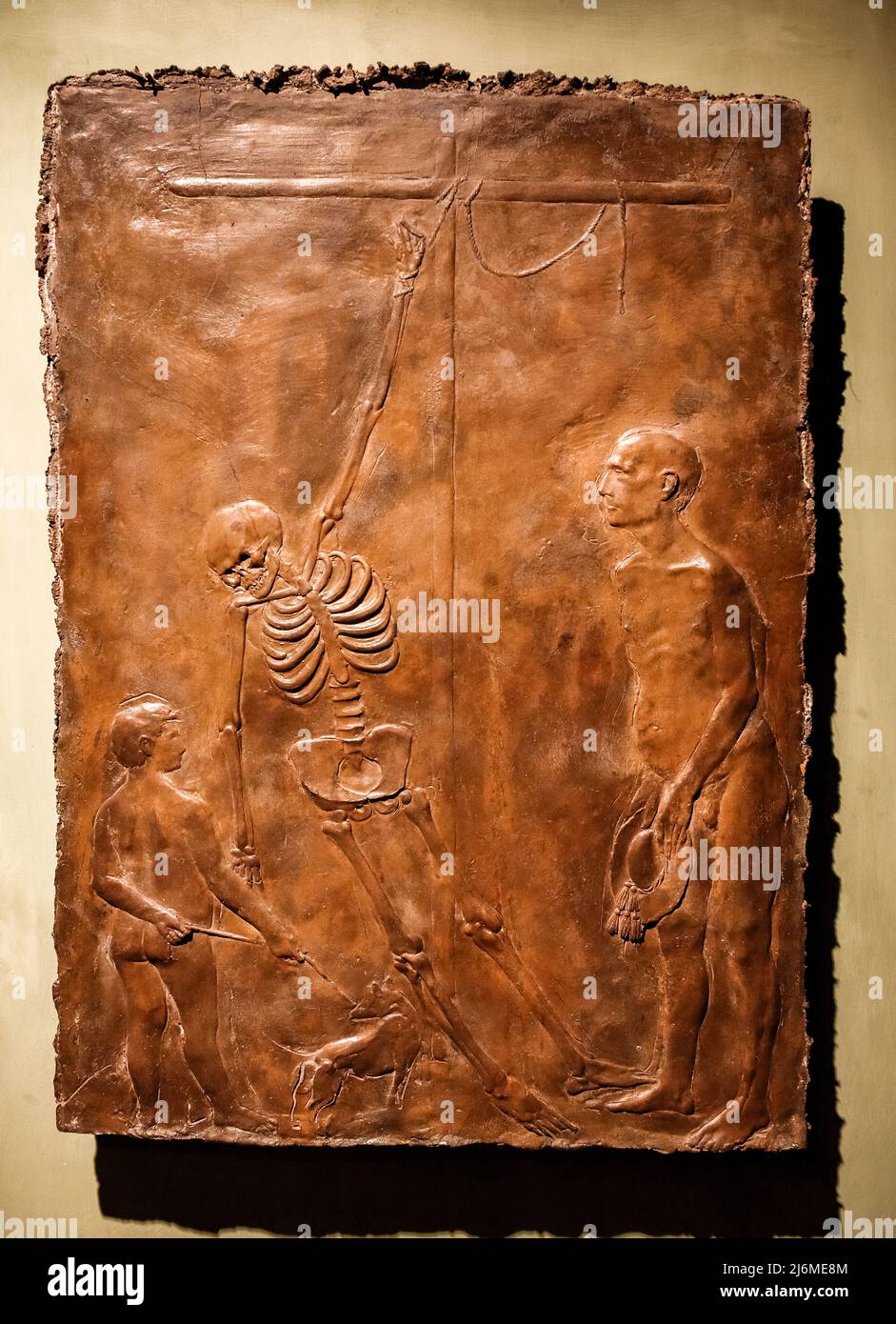 Italy Emilia Romagna Bertinoro: Interfaith Museum: Giacomo Manzù's crucified skeleton 1966 Stock Photo