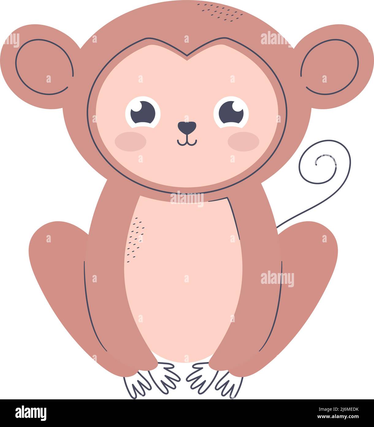 cute monkey design Stock Vector Image & Art - Alamy