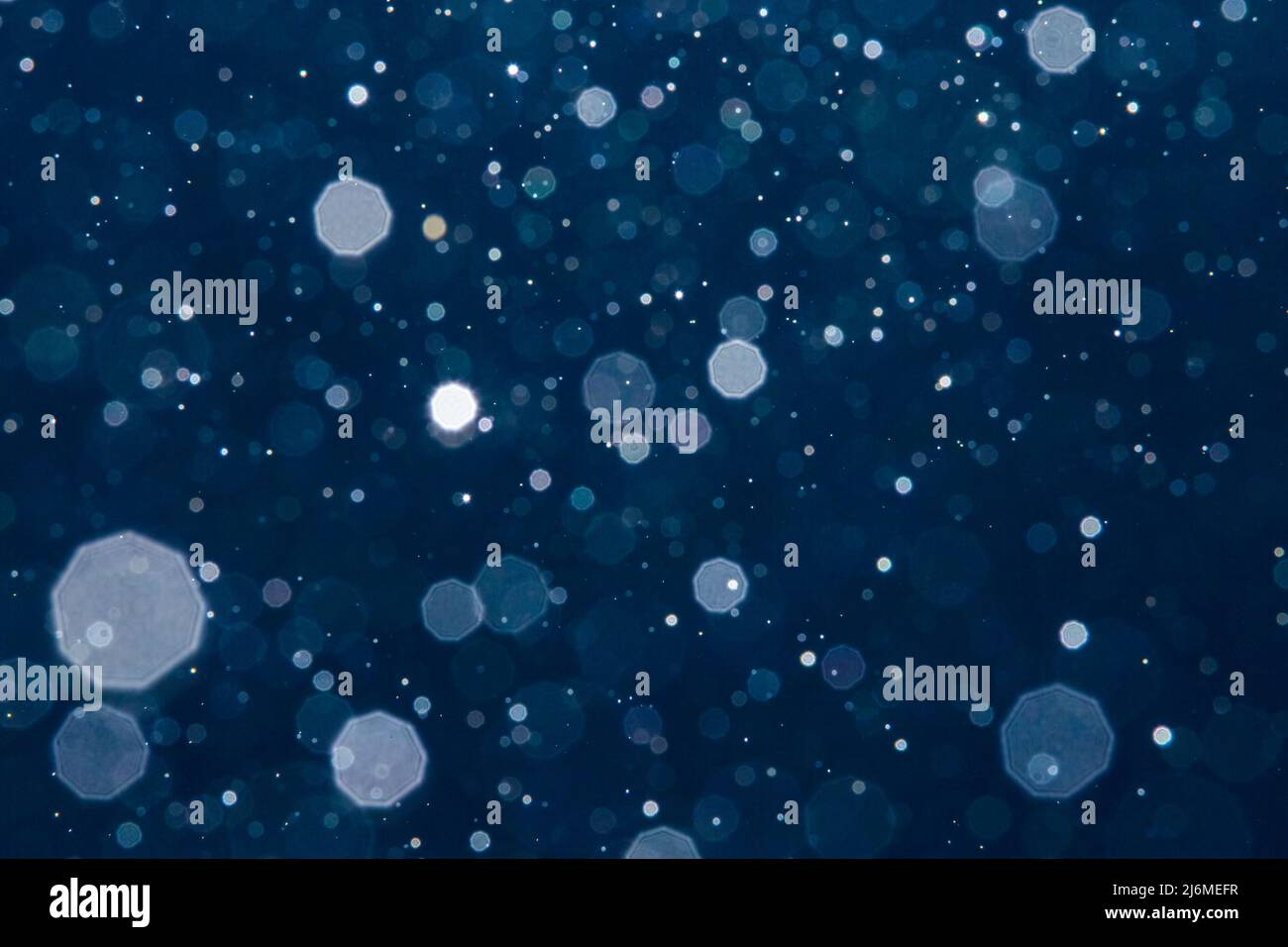 Abstract blur blue bokeh background Stock Photo - Alamy
