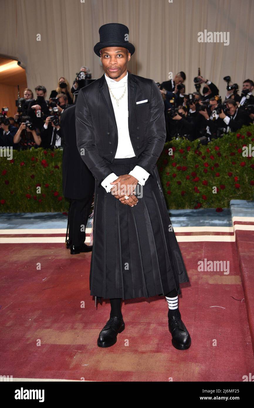 New York, NY, USA. 2nd May, 2022. Russell Westbrook at arrivals for Met  Gala Costume Institute Benefit and Opening of In America: An Anthology of  Fashion - Part 2, The Metropolitan Museum