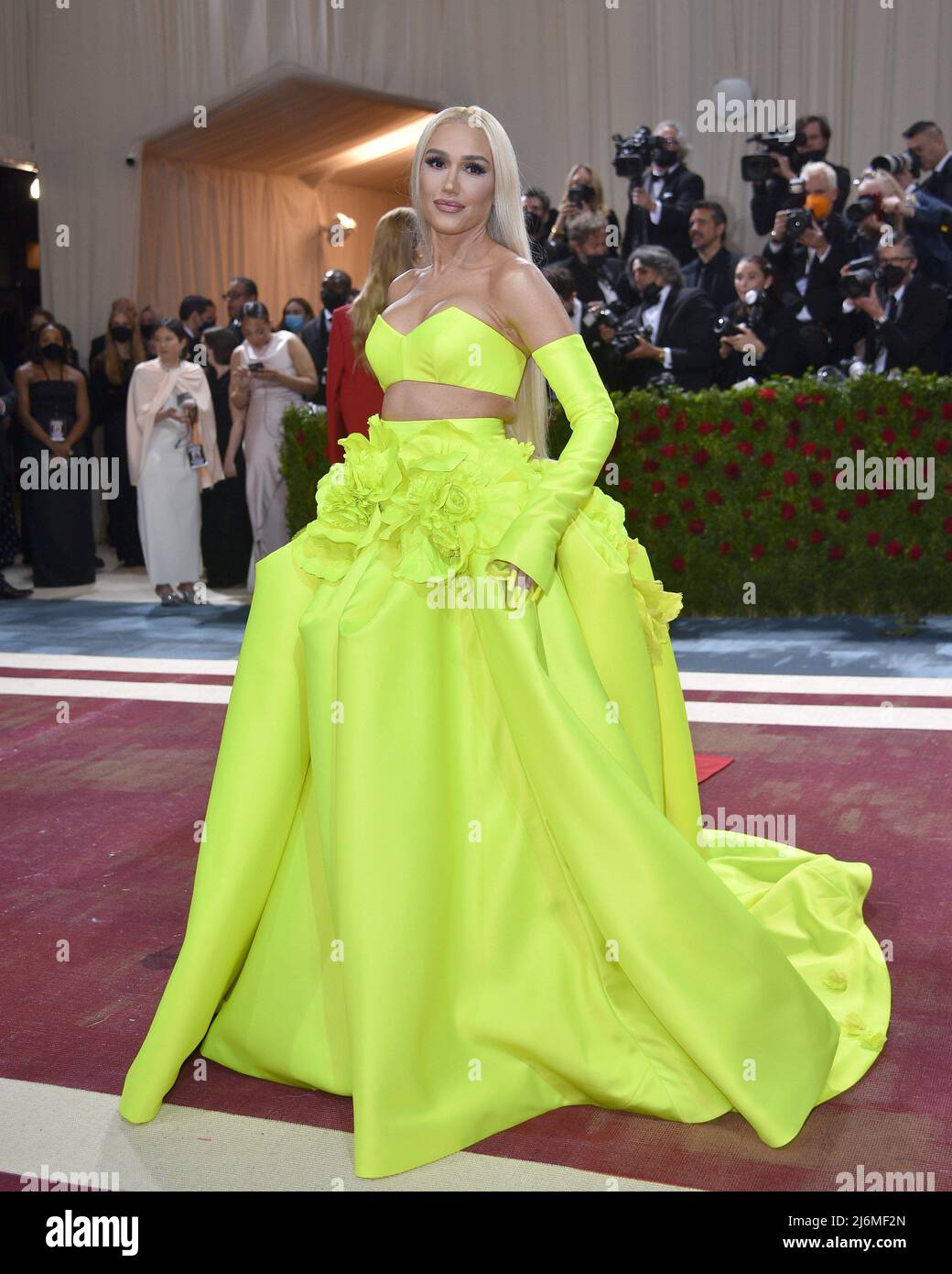 mestiza green dress Bea' Corset Charmeuse Satin Gown with Chiffon Scarf (Chartreuse Green) main image 1