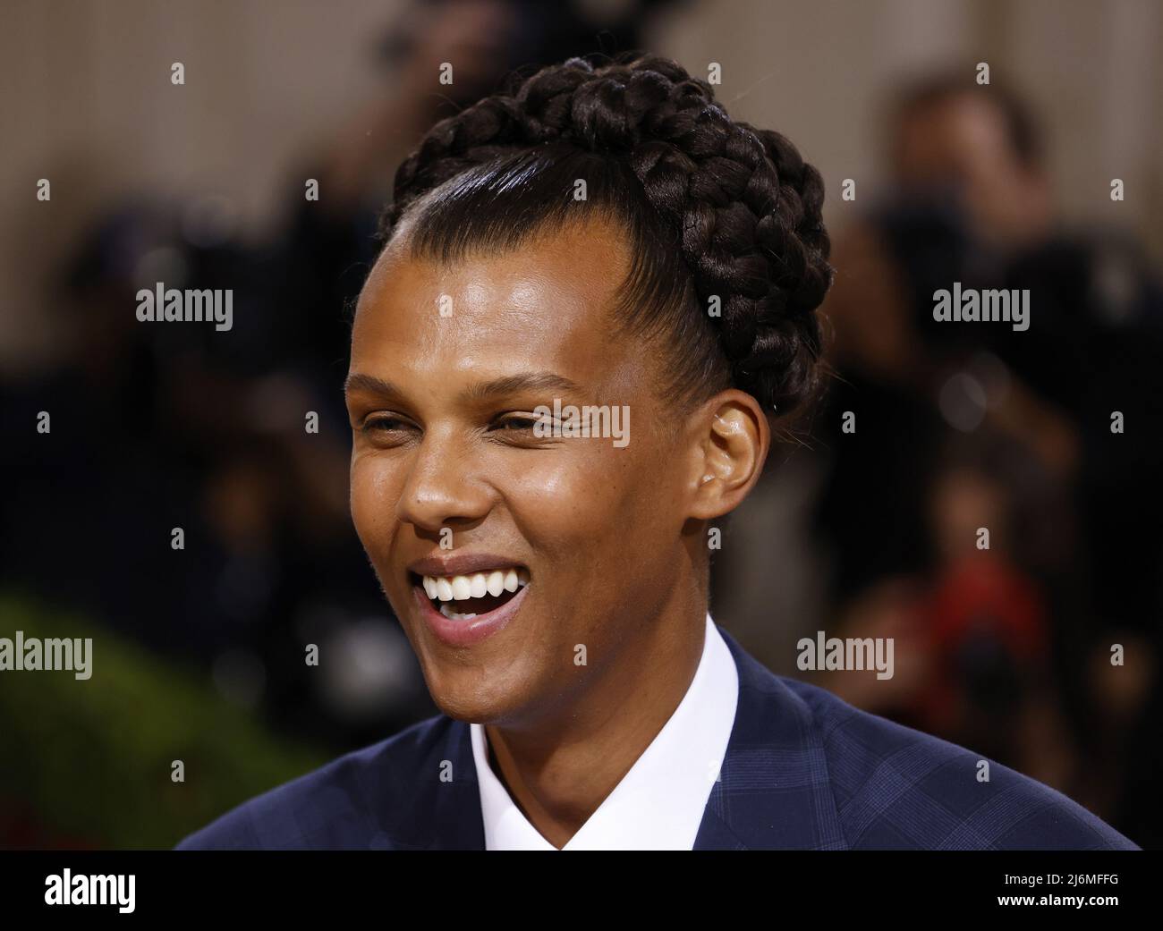 New York, United States. 03rd May, 2022. Stromae arrives on the red carpet for The Met Gala at The Metropolitan Museum of Art celebrating the Costume Institute opening of 'In America: An Anthology of Fashion' in New York City on Monday, May 2, 2022. Photo by John Angelillo/UPI Credit: UPI/Alamy Live News Stock Photo