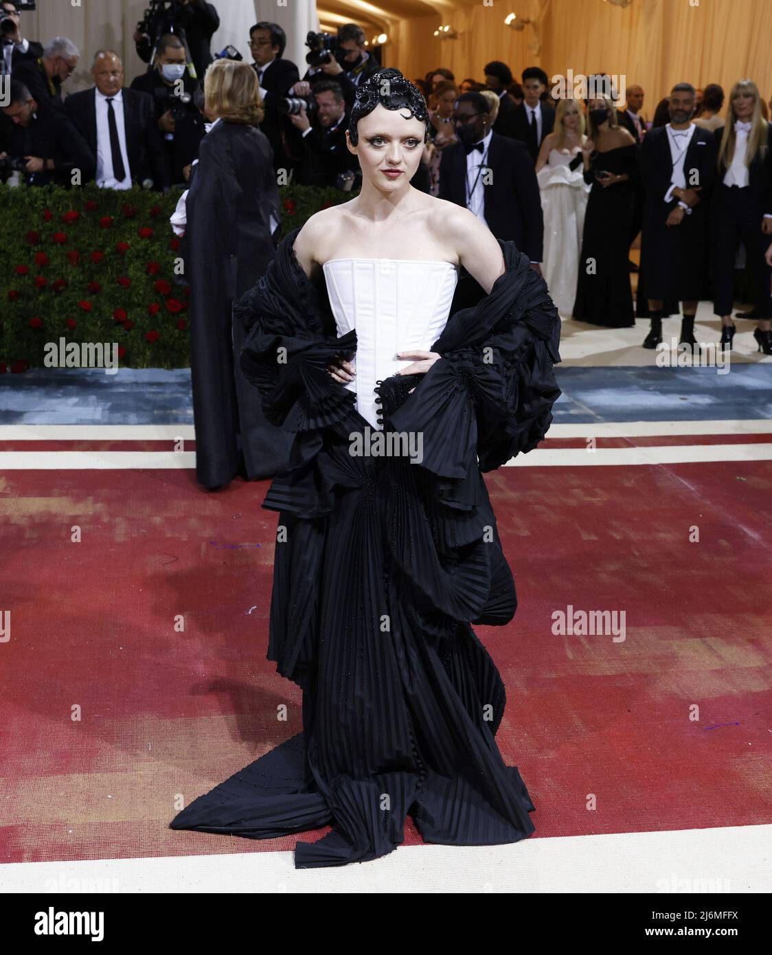 New York, United States. 03rd May, 2022. Maisie Williams arrives on the red carpet for The Met Gala at The Metropolitan Museum of Art celebrating the Costume Institute opening of 'In America: An Anthology of Fashion' in New York City on Monday, May 2, 2022. Photo by John Angelillo/UPI Credit: UPI/Alamy Live News Stock Photo