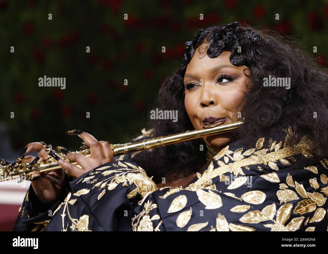 New York, United States. 03rd May, 2022. Lizzo arrives on the red carpet for The Met Gala at The Metropolitan Museum of Art celebrating the Costume Institute opening of 'In America: An Anthology of Fashion' in New York City on Monday, May 2, 2022. Photo by John Angelillo/UPI Credit: UPI/Alamy Live News Stock Photo