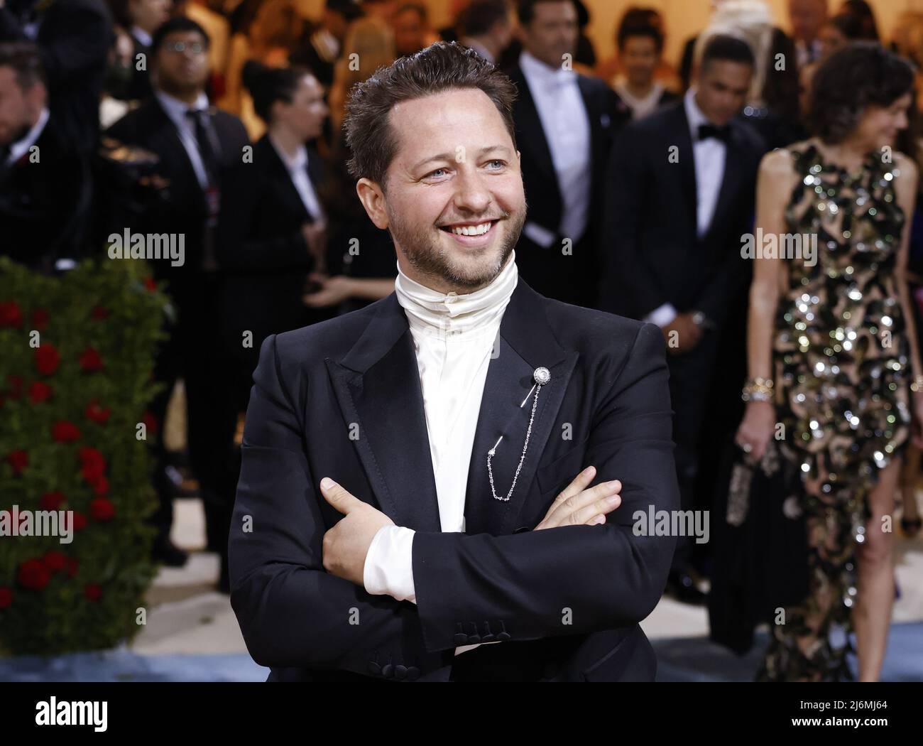 New York, United States. 03rd May, 2022. Derek Blasberg arrives on the red carpet for The Met Gala at The Metropolitan Museum of Art celebrating the Costume Institute opening of 'In America: An Anthology of Fashion' in New York City on Monday, May 2, 2022. Photo by John Angelillo/UPI Credit: UPI/Alamy Live News Stock Photo