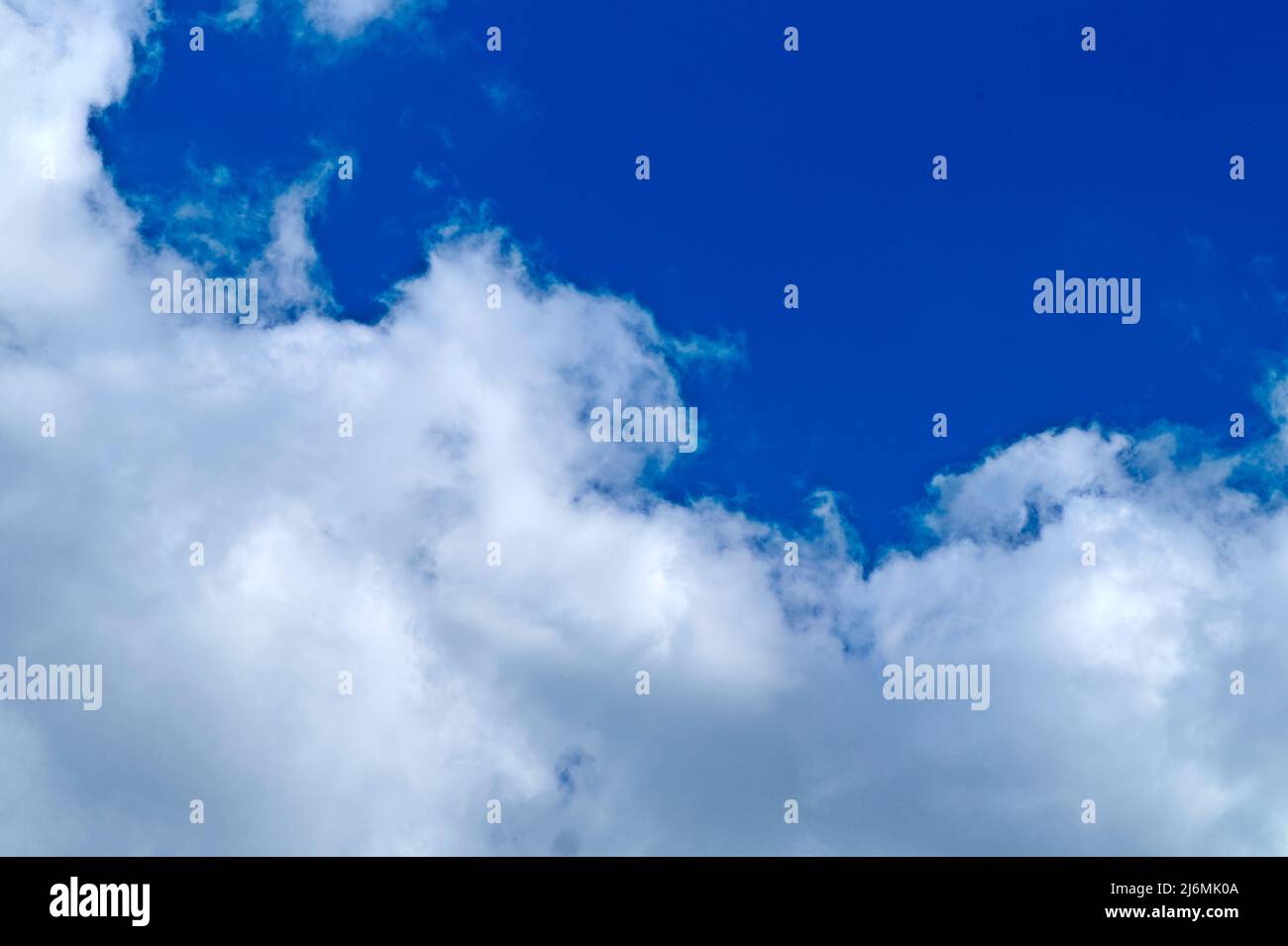 Natural daylight and white clouds floating on blue sky Stock Photo