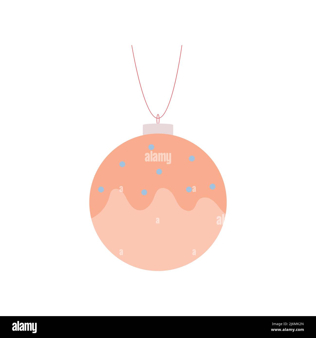 Christmas Tree toy. Christmas ball. Flat vector illustration Stock ...