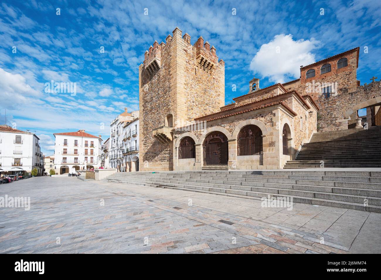 Panoramic view of Caceres, Extremadura, Spain. High quality photo. Stock Photo