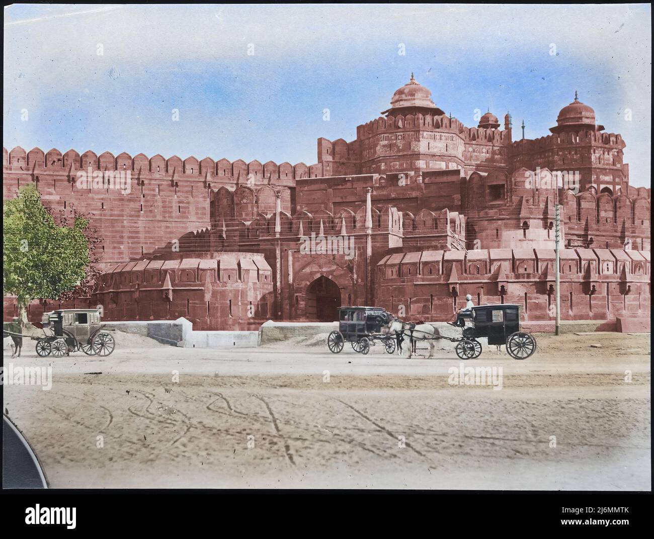 Red Fort, Delhi, India. 1860s–70s Stock Photo