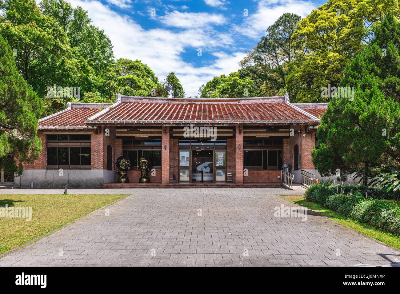 April 8, 2022: Cihu Visitor Center located at cihu park in daxi district, taoyuan city, taiwan. The visitor center store sells a wide selection of sou Stock Photo