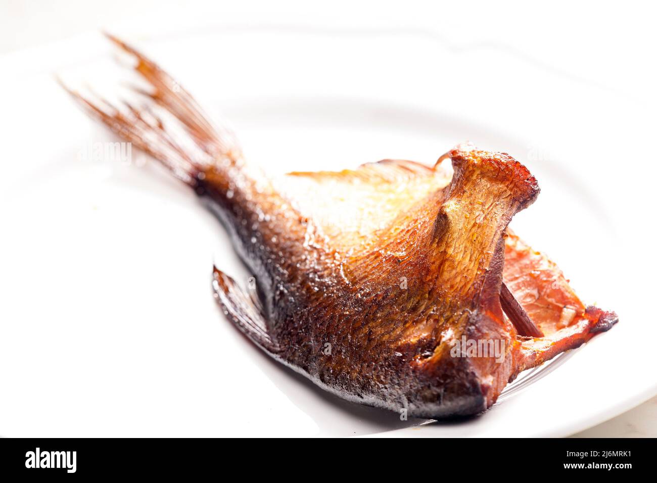 still life of smoked fish Stock Photo Alamy