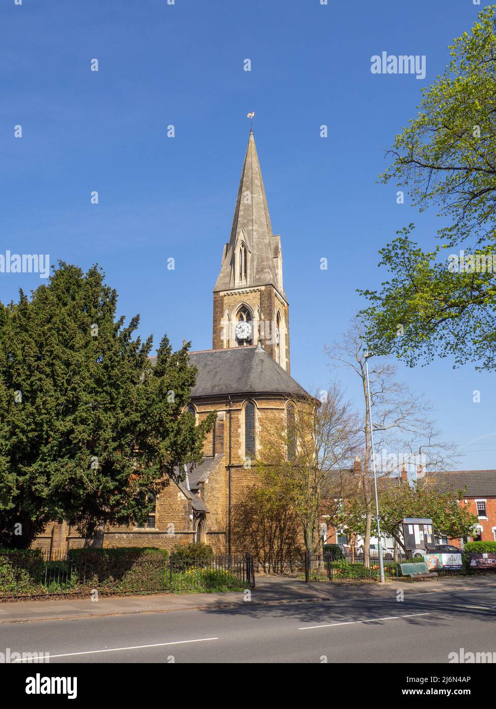 Church of St Mary, Far Cotton, Northampton, UK; built in 1885 by local architect Matthew Holding Stock Photo