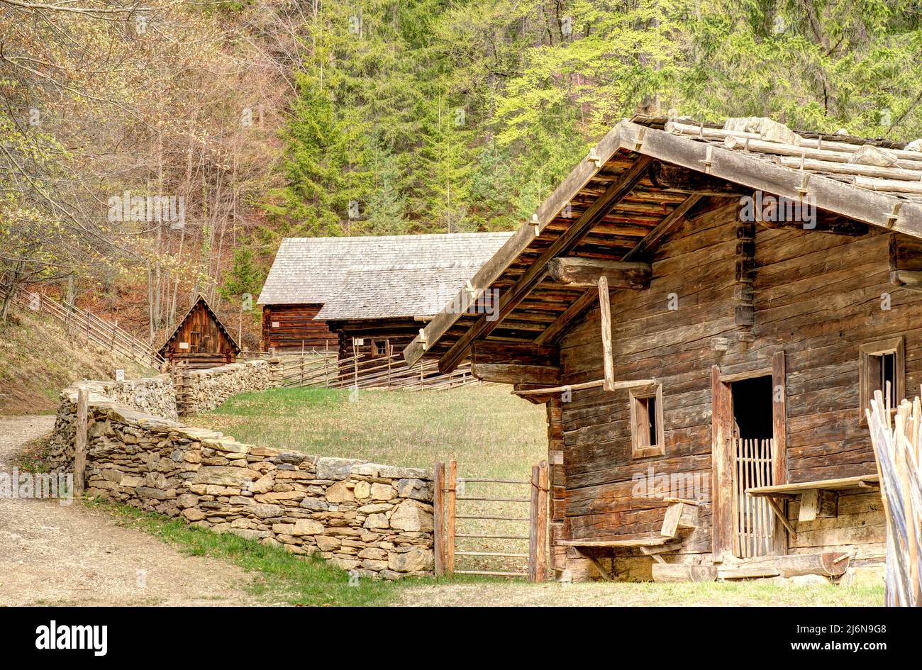 Traditional Austrian house, HDR Image Stock Photo Alamy