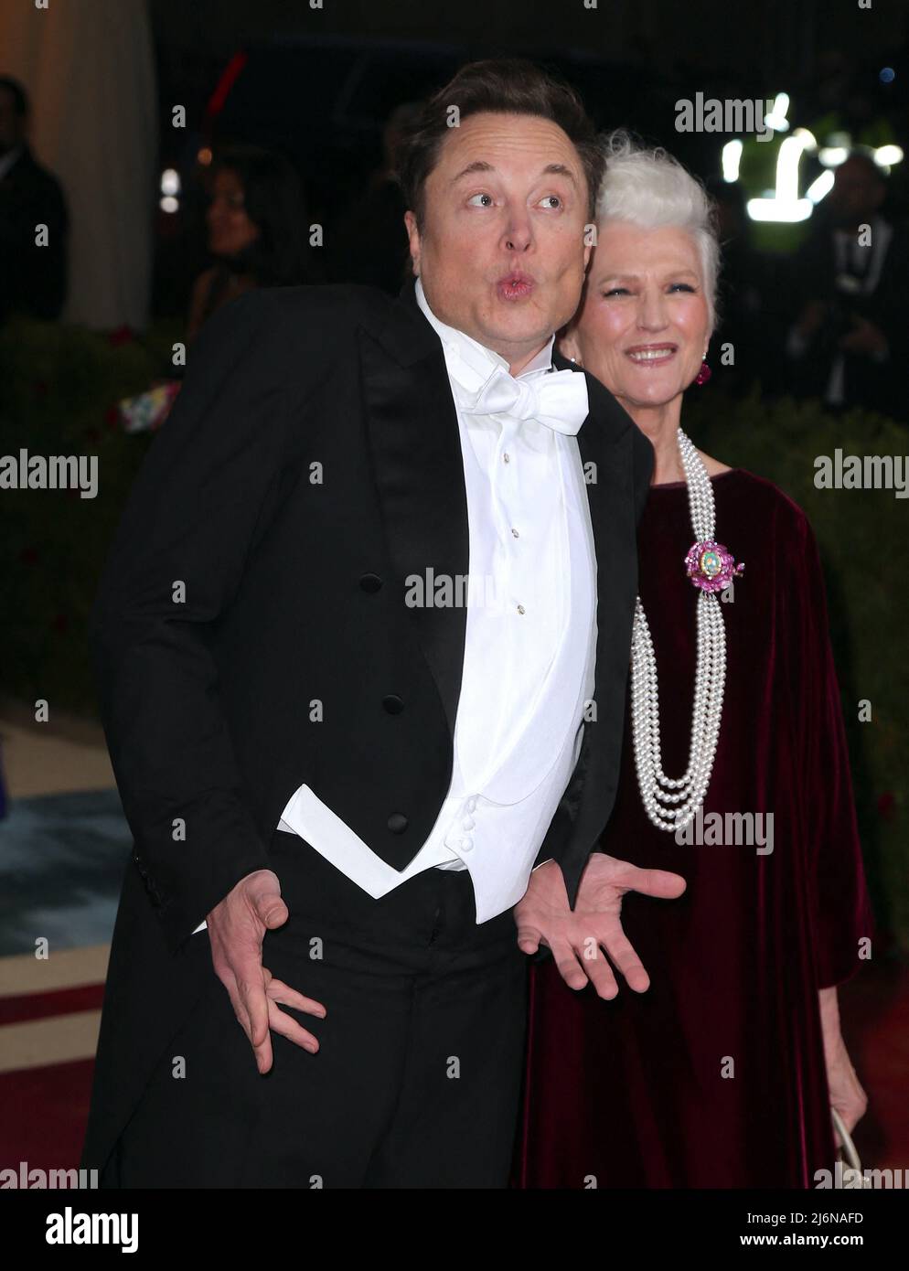 Elon Musk and Mother attend The Costume Institute Benefit celebrating ...