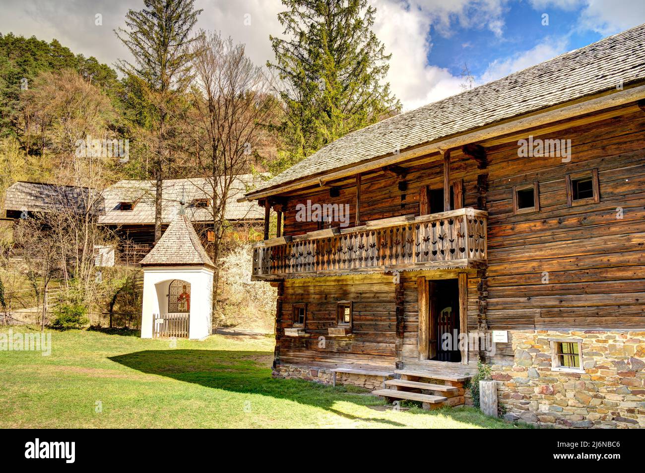 Traditional Austrian House, Hdr Image Stock Photo - Alamy