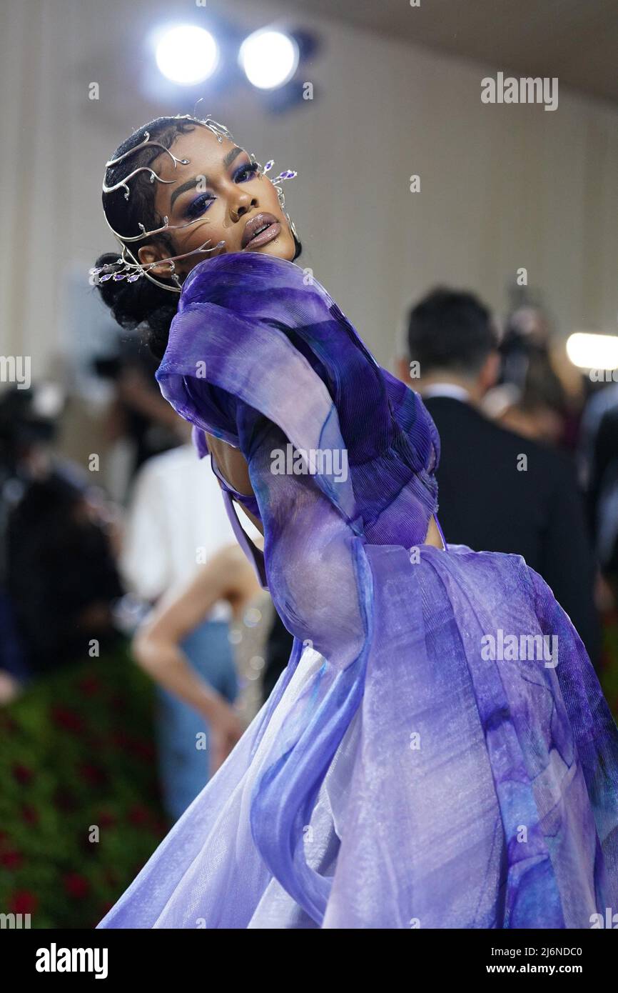 Teyana Taylor at arrivals for Met Gala Costume Institute Benefit and