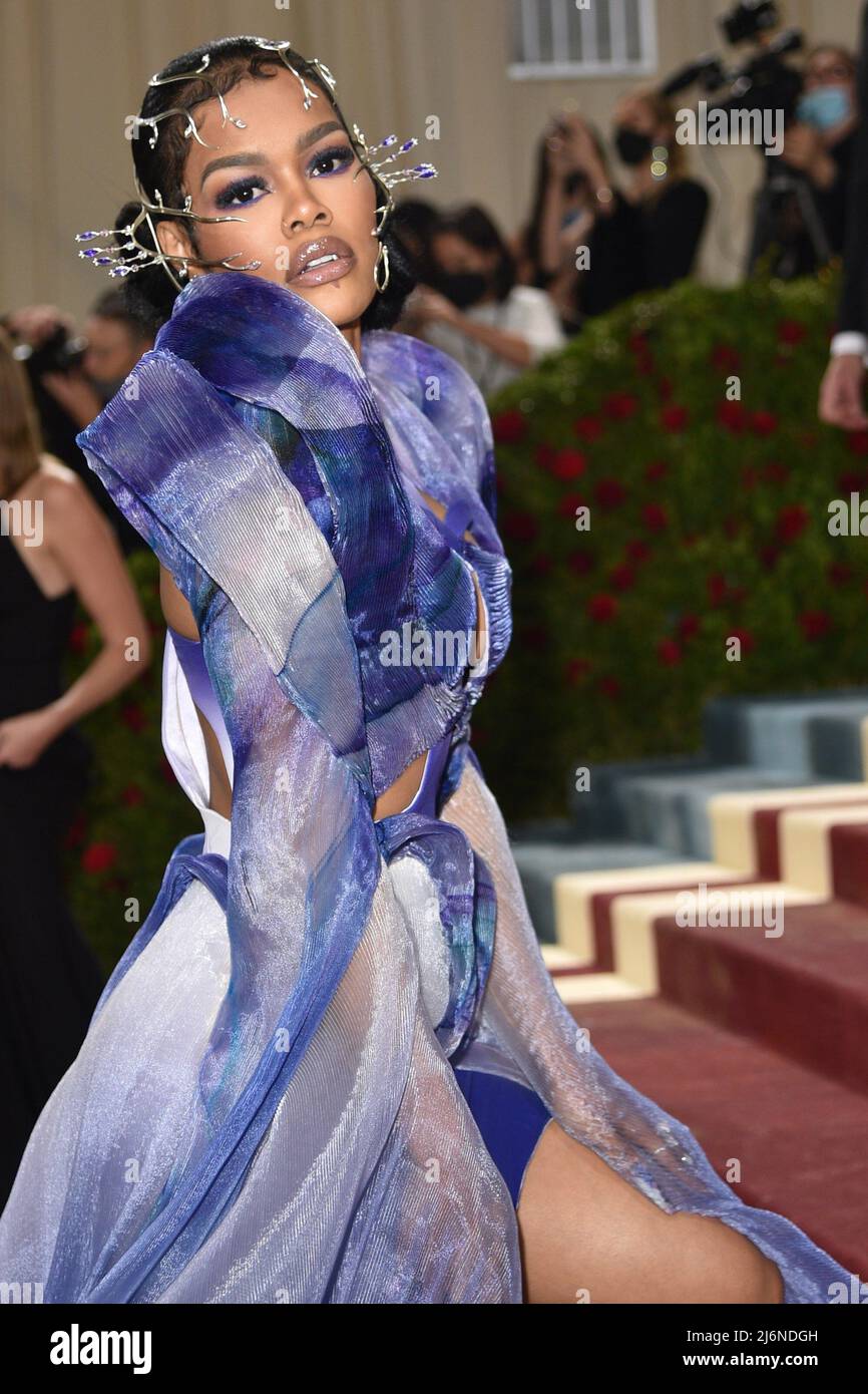 Teyana Taylor at arrivals for Met Gala Costume Institute Benefit and