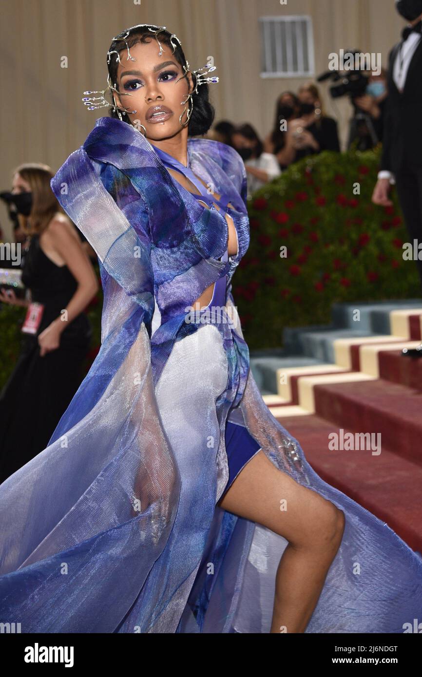Teyana Taylor at arrivals for Met Gala Costume Institute Benefit and