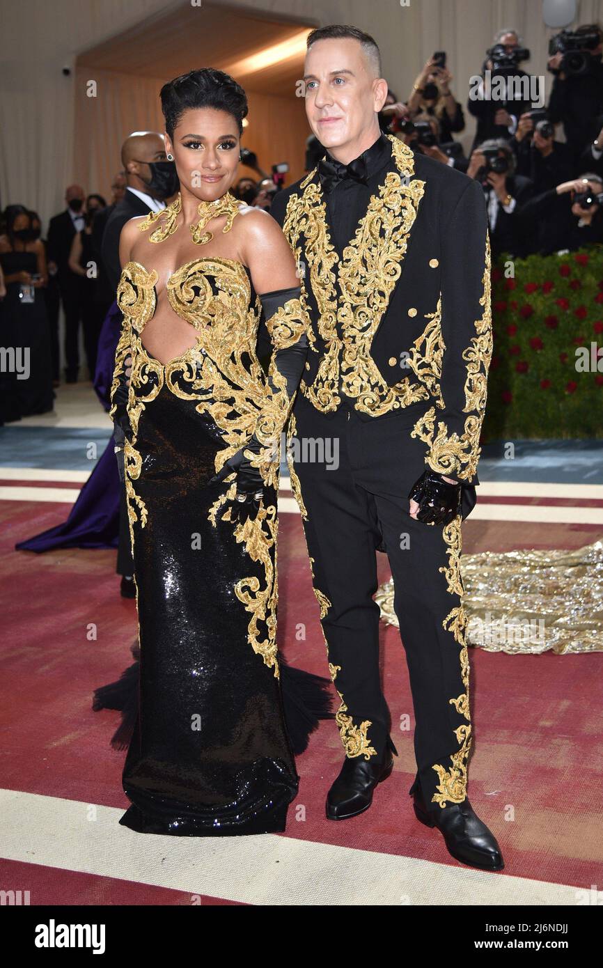 Ariana DeBose, Jeremy Scott at arrivals for Met Gala Costume Institute