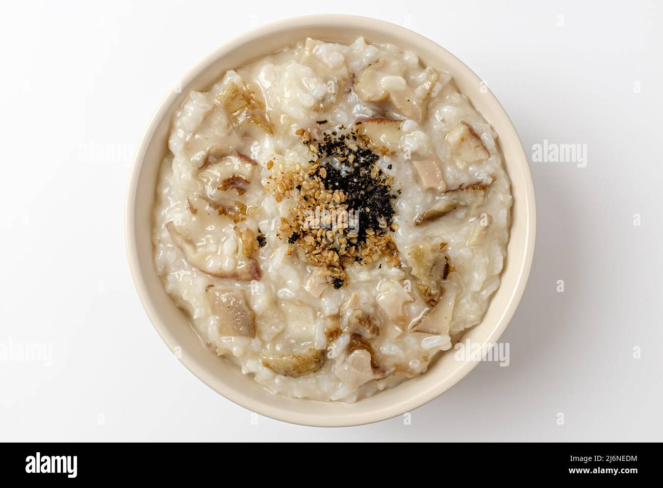 abalone porridge on a white background Stock Photo Alamy