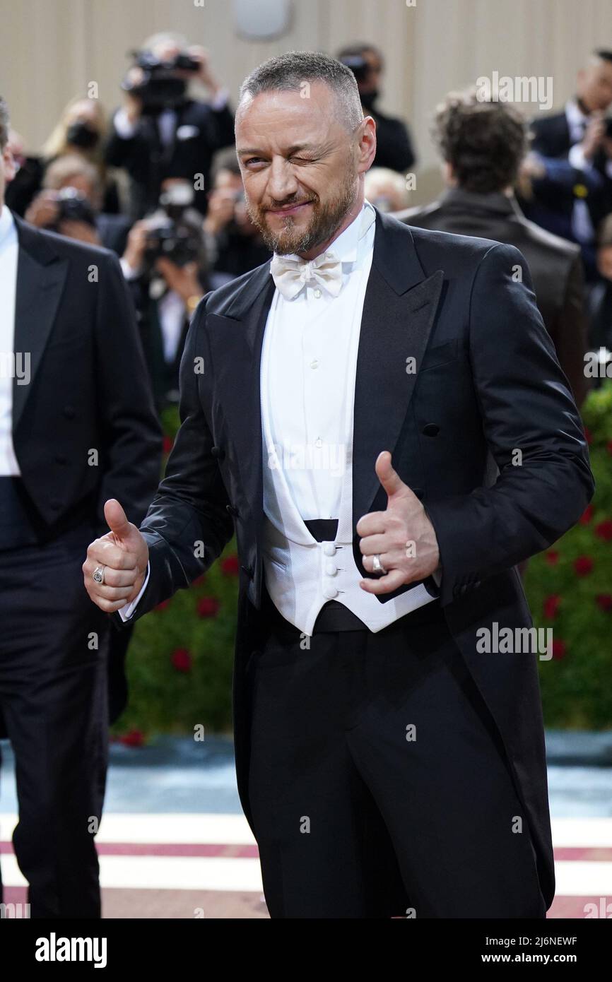 James McAvoy at arrivals for Met Gala Costume Institute Benefit and
