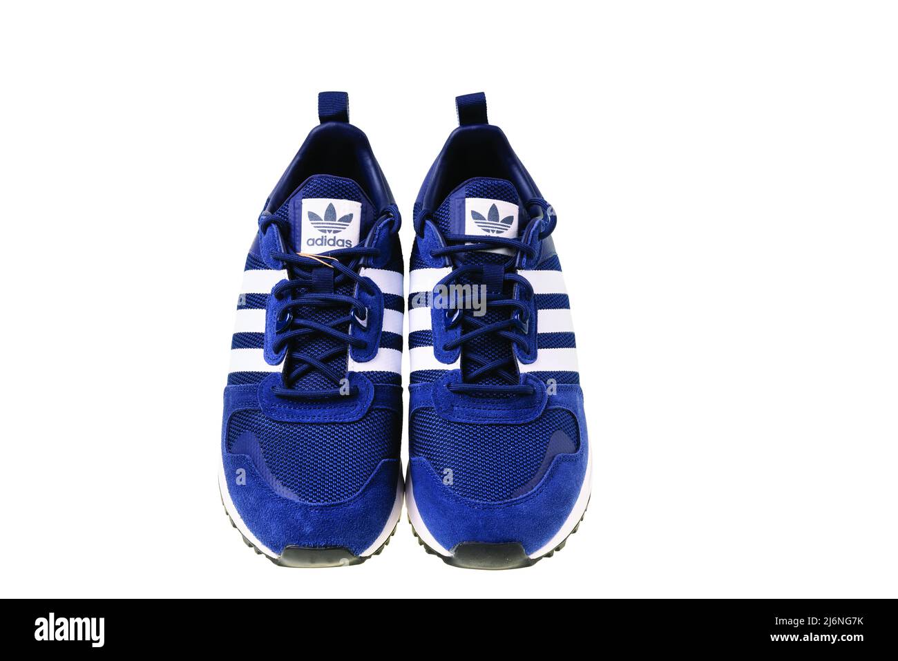 Blue adidas sneakers hi-res stock photography and images - Alamy