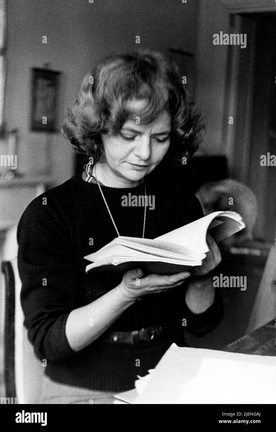Elsa Morante (1912-1985) Italian novelist and poet bet remembered for her novel La storia (History) which is included in the Bokklubben World Library List of 100 Best Books of All Time. Stock Photo