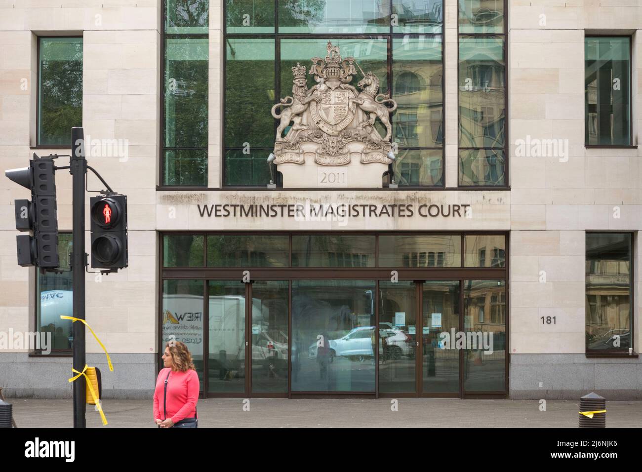 A general view of Westminster Magistrates Court, 181 Marylebone Rd, London NW1 5BR  Image shot on the 28th April 2022.  © Belinda Jiao   jiao.bilin@gm Stock Photo