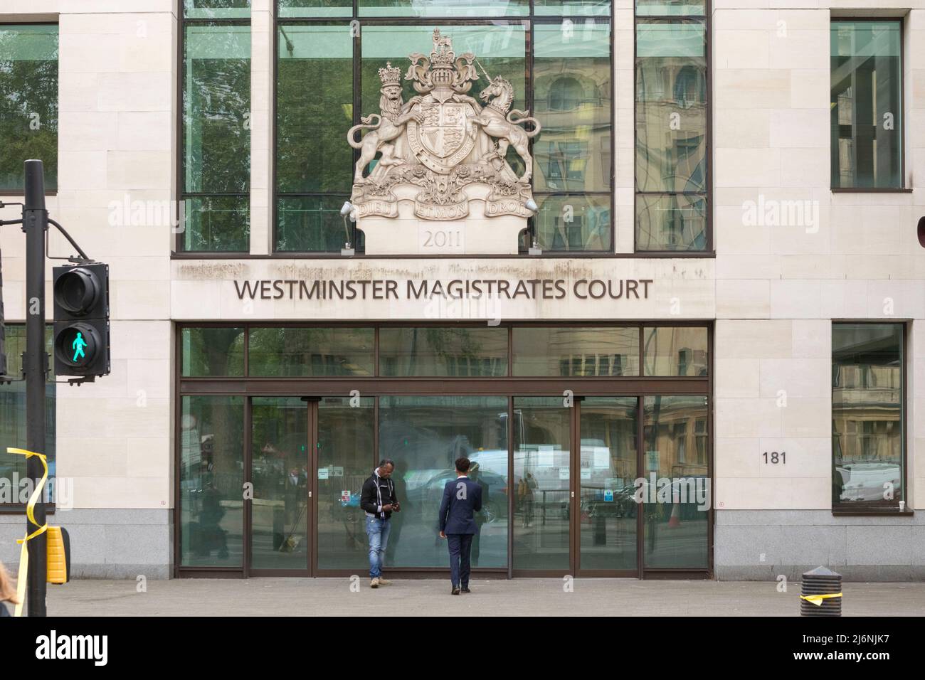 A general view of Westminster Magistrates Court, 181 Marylebone Rd, London NW1 5BR  Image shot on the 28th April 2022.  © Belinda Jiao   jiao.bilin@gm Stock Photo
