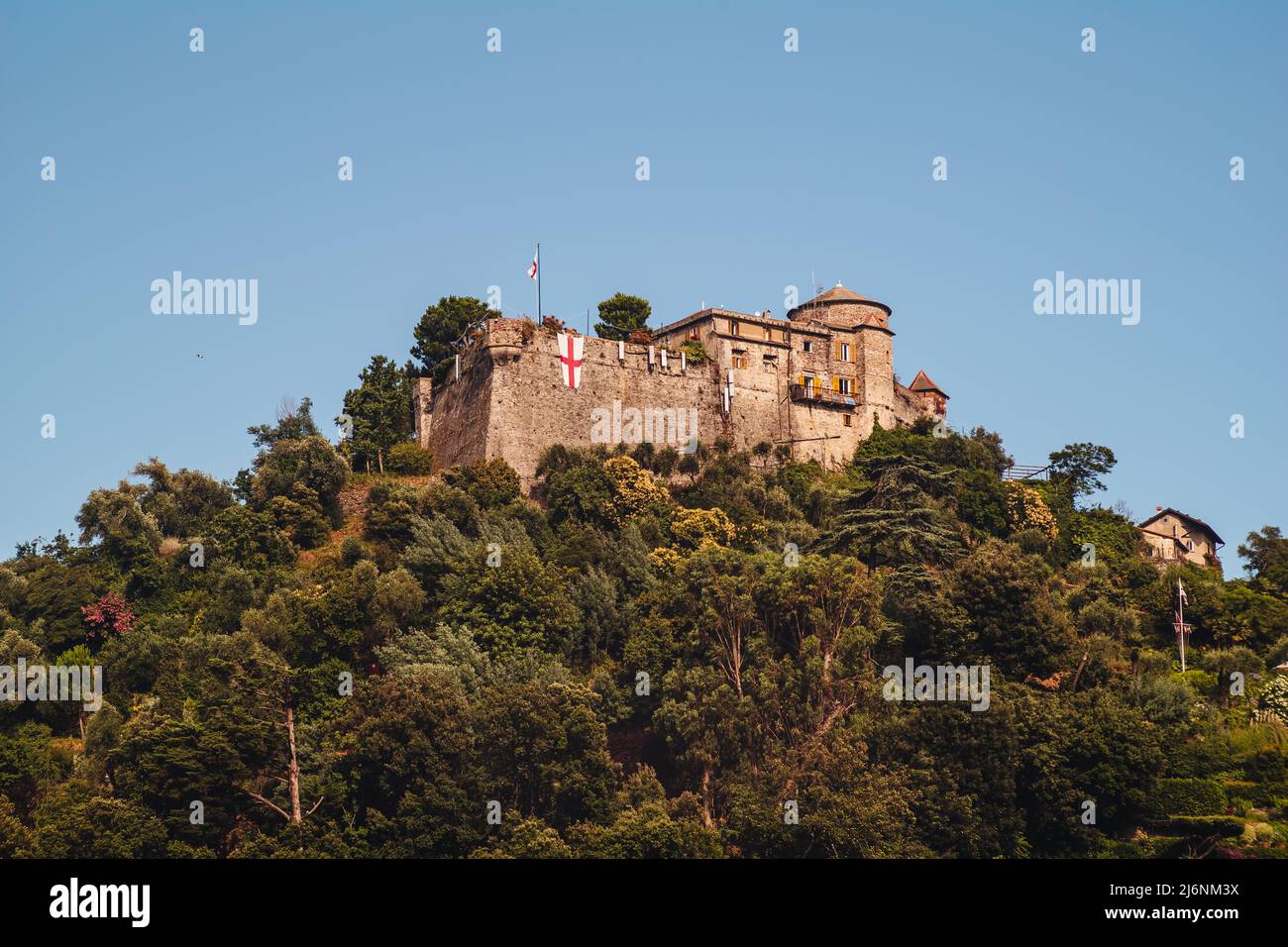 Castello Brown, the ancient fortification in Portofino, italy Stock ...