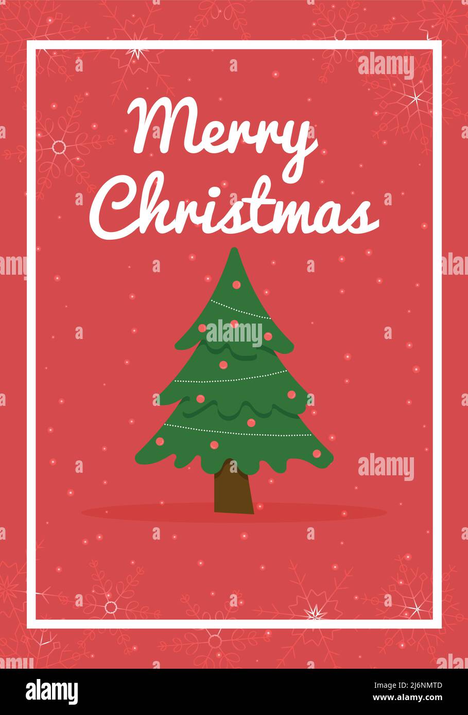 Christmas Flyer 2022 New Year 2022 Card. Winter Card Design Illustration For Greetings,  Invitation, Flyer, Brochur. Christmas Tree Stock Vector Image & Art - Alamy