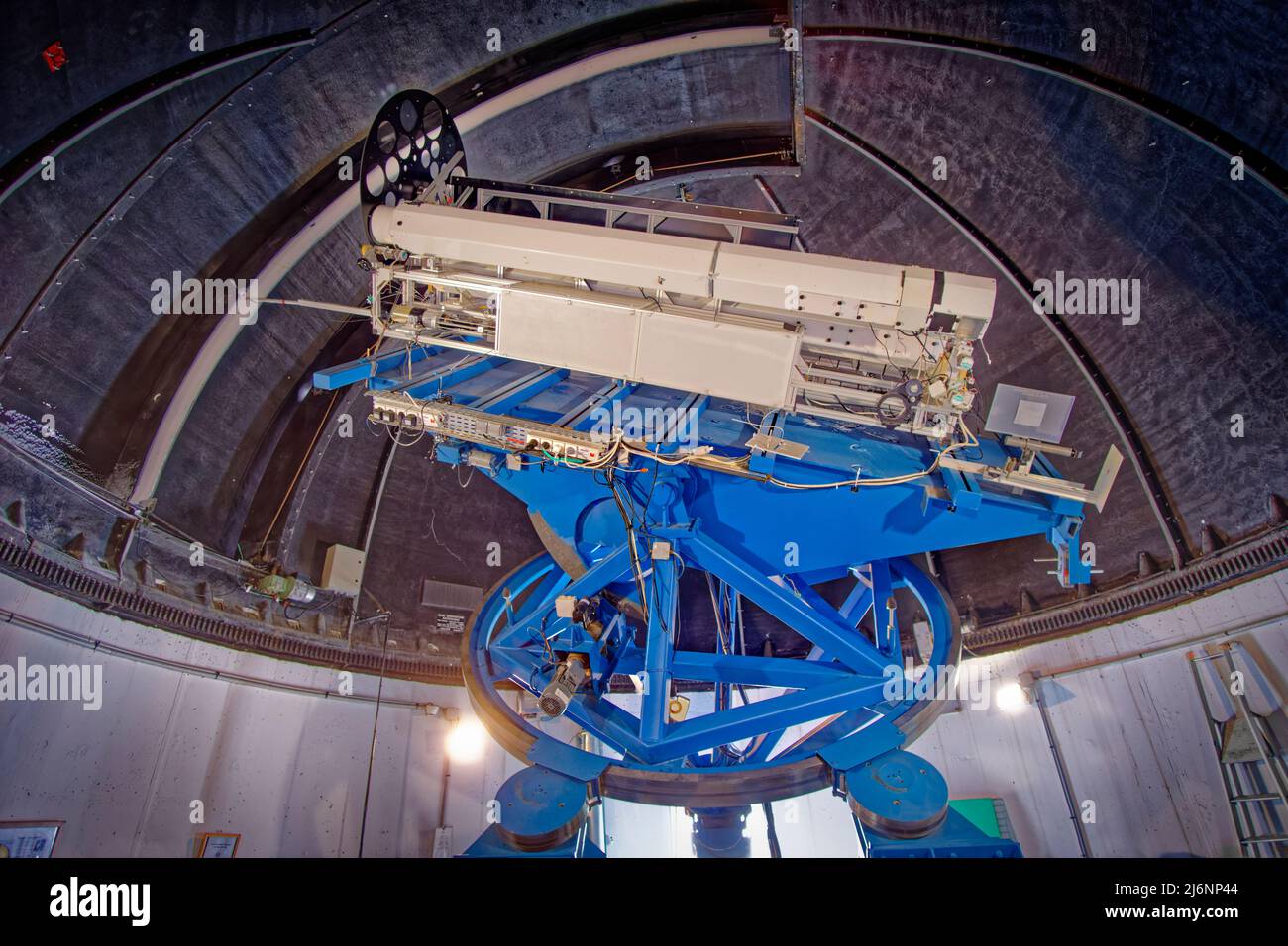 Multiple Coronagraph at the Pic du Midi Observatory near Bagneres de Bigorre, France.double Stock Photo