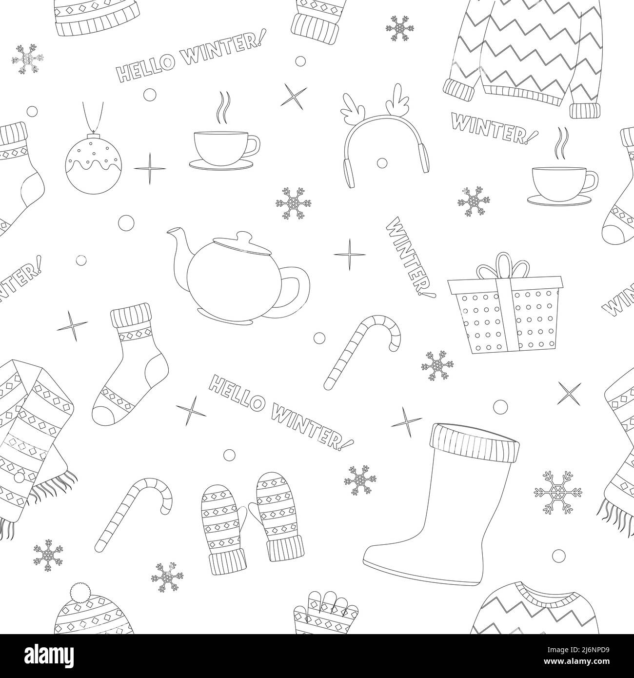 Beautiful winter clothing set, great design for any purposes. Flat